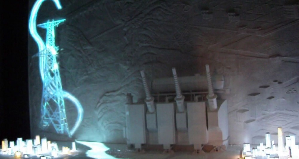 電網展廳3Dmapping仿真沙盤